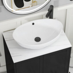 Royal Bathrooms Royal Bathroom Elmore 800mm Terracotta Clay Freestanding Countertop Bathroom Vanity Unit 2 Drawer With Amaze Basin - thumbnail 4