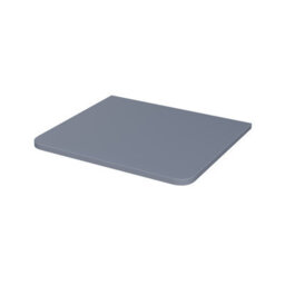 Nes Home 500mm Steel Grey Round Corner Mdf Bathroom Worktop For Vanity Cabinet - thumbnail 4