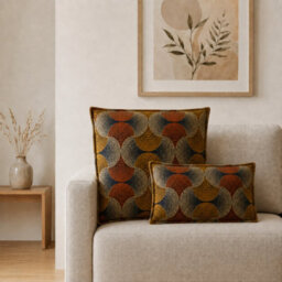 Urban Swirl Classic Cushion Cover 30X50Cm Handmade Cotton Lumbar Cover - thumbnail 2