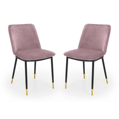 Oakham Celeste Premium Dusky Pink Dining Chairs - Set Of 2 - image 1
