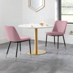 Oakham Celeste Premium Dusky Pink Dining Chairs - Set Of 2 - thumbnail 7