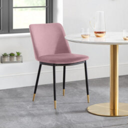 Oakham Celeste Premium Dusky Pink Dining Chairs - Set Of 2 - thumbnail 4