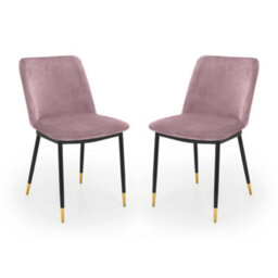 Oakham Celeste Premium Dusky Pink Dining Chairs - Set Of 2 - thumbnail 1