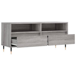 Berkfield Tv Cabinet Grey Sonoma 100X34.5X44.5 Cm Engineered Wood - thumbnail 6