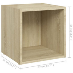 Berkfield 8 Piece Tv Cabinet Set Sonoma Oak Engineered Wood - thumbnail 9