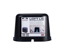 Loft Leg Loft Lid Downlight Guard Loft Insulation Light Fitting Cover - Black - Pack Of 1 - thumbnail 1