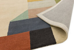 Modern Multi Handmade Luxurious Wool Easy To Clean Abstract Geometric Rug For Bedroom Dining Room And Living Room -120Cm X 170Cm - thumbnail 5