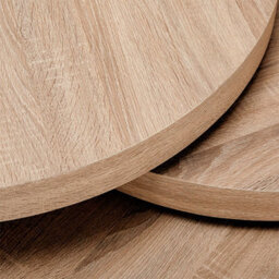 Furniture in Fashion Triplo Round Wooden Rotating Coffee Table In Sanremo Oak - thumbnail 9