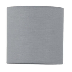 First Choice Lighting Antique Brass Stick Table Lamp With Grey Cotton Shade - thumbnail 3