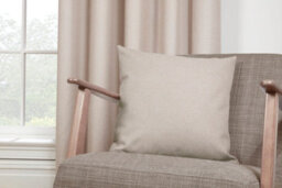 Sundour Eclipse - 100% Blackout Thermal Self-Lined Curtains - Eyelet - 100% Polyester (Natural, Cushion Cover - 18'' X 18'' (Single))