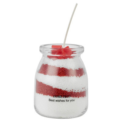 Urbn-Living Urbnliving Make Your Own Christmas Candle Kit - Diy Scented Wax Sand Jar Craft Set Apple & Cinnamon - image 1