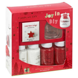 Urbn-Living Urbnliving Make Your Own Christmas Candle Kit - Diy Scented Wax Sand Jar Craft Set Apple & Cinnamon - thumbnail 5