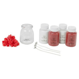 Urbn-Living Urbnliving Make Your Own Christmas Candle Kit - Diy Scented Wax Sand Jar Craft Set Apple & Cinnamon - thumbnail 2