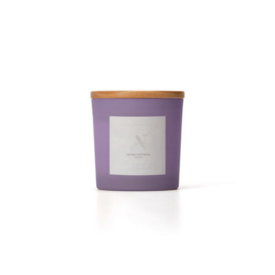 Aroma Naturals Frosted Decadence Glass Candle - Lemon & Lavender Scent - image 1