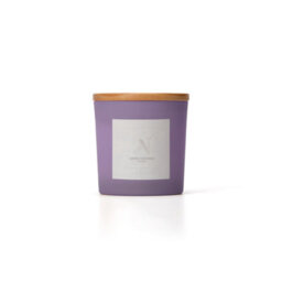 Aroma Naturals Frosted Decadence Glass Candle - Lemon & Lavender Scent