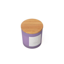 Aroma Naturals Frosted Decadence Glass Candle - Lemon & Lavender Scent - thumbnail 4
