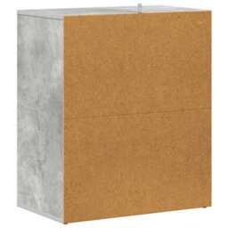 Berkfield Durable Shoe Cabinet Concrete Grey 60X35X70 Cm Engineered Wood - thumbnail 9