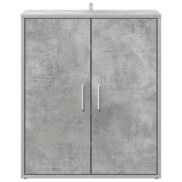 Berkfield Durable Shoe Cabinet Concrete Grey 60X35X70 Cm Engineered Wood - thumbnail 5