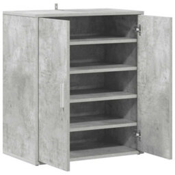 Berkfield Durable Shoe Cabinet Concrete Grey 60X35X70 Cm Engineered Wood - thumbnail 6