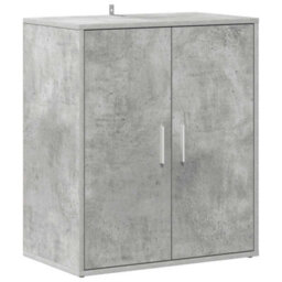 Berkfield Durable Shoe Cabinet Concrete Grey 60X35X70 Cm Engineered Wood