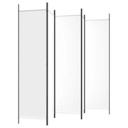 Vidaxl 5-Panel Room Divider White 250X200 Cm Fabric Room Dividers - thumbnail 5