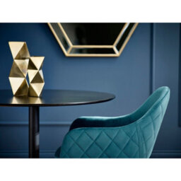 Oakham Valencia Premium Teal Velvet Dining Chairs - Set Of 2 - thumbnail 5