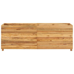 Berkfield Raised Bed 150X40X55 Cm Recycled Teak And Steel - thumbnail 3