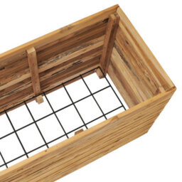 Berkfield Raised Bed 150X40X55 Cm Recycled Teak And Steel - thumbnail 6