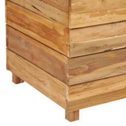 Berkfield Raised Bed 150X40X55 Cm Recycled Teak And Steel - thumbnail 8