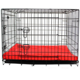 Actiaspet Large Dog Bed Cage Crate Pet Waterproof Hygienic Bedding Tough Hardwearing Cushion Mat Red - thumbnail 2
