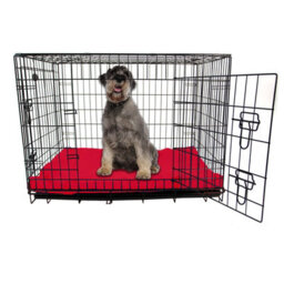 Actiaspet Large Dog Bed Cage Crate Pet Waterproof Hygienic Bedding Tough Hardwearing Cushion Mat Red - thumbnail 3
