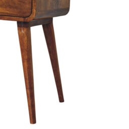 Artisan Furniture Solid Wood Avora Chestnut Nightstand With 1 Drawer - thumbnail 8