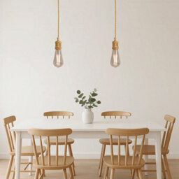 Ledsone 2 Pack Industrial Hemp Pendant Light E27 Base Ceiling Light 95Cm Adjustable Height For Living Room Bedroom - thumbnail 2