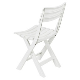 Urbn-Living 4 Plastic White Chairs & 2 Benches Outdoor Garden Table Set - thumbnail 9