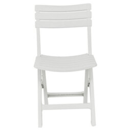 Urbn-Living 4 Plastic White Chairs & 2 Benches Outdoor Garden Table Set - thumbnail 8