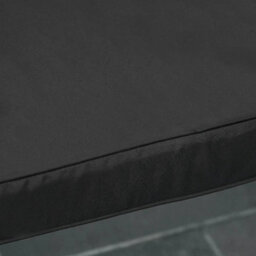 120 X 50 X 8 Cm Garden Bench Cushion 2 Seater Seat Pad Indoor& Outdoor Black - thumbnail 5