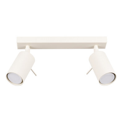 Luminosa Lighting Luminosa Ring Modern Twin Ceiling Lamp 2 Beige - image 1
