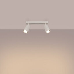 Luminosa Lighting Luminosa Ring Modern Twin Ceiling Lamp 2 Beige - thumbnail 3