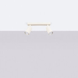 Luminosa Lighting Luminosa Ring Modern Twin Ceiling Lamp 2 Beige - thumbnail 2