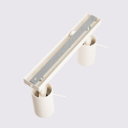 Luminosa Lighting Luminosa Ring Modern Twin Ceiling Lamp 2 Beige - thumbnail 4