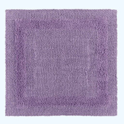 Homescapes Luxury Reversible Cotton Shower Mat - Lilac - thumbnail 1
