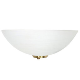 Happy Homewares Traditional Antique Brass Flush Wall Uplighter With Opal Swirl Glass Diffuser - thumbnail 6