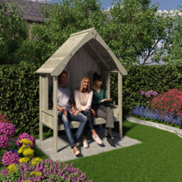 Shire Fern Nook Large Three Person Seated Arbour - thumbnail 4