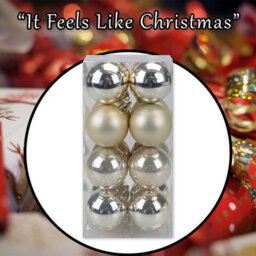Christmas Bauble Decoration Hanging Tree Ornament X 16 5Cm Champagne - thumbnail 7