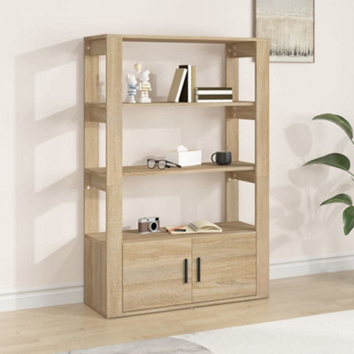 Berkfield Sideboard Sonoma Oak 80X30X119.5 Cm Engineered Wood - image 1