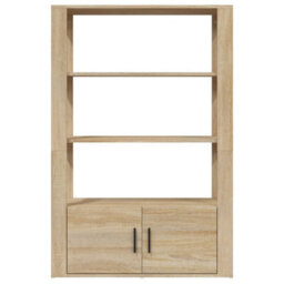 Berkfield Sideboard Sonoma Oak 80X30X119.5 Cm Engineered Wood - thumbnail 6