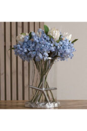 Light Blue Large Headed Agapanthus, Coastal Garden Artificial Flower - thumbnail 3