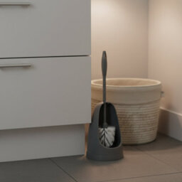 H+ Toilet Brush & Holder Durable Bathroom Cleaning Accessory Set - thumbnail 4