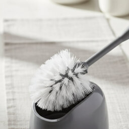 H+ Toilet Brush & Holder Durable Bathroom Cleaning Accessory Set - thumbnail 1
