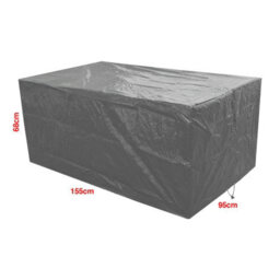 Woodside L Shape Outdoor Garden Corner Sofa & Table Dining Set Cover, Black, Medium Left Side Long - thumbnail 5